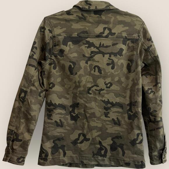 Gianni Bini Women's XS Camouflage Utility Jacket Military Fall Layering Casual - Picture 3 of 11